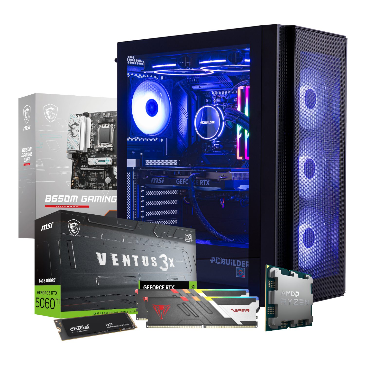PCBuilder Ryzen 5 9600X NEXUS Windows 11 Gaming PC - Image 12